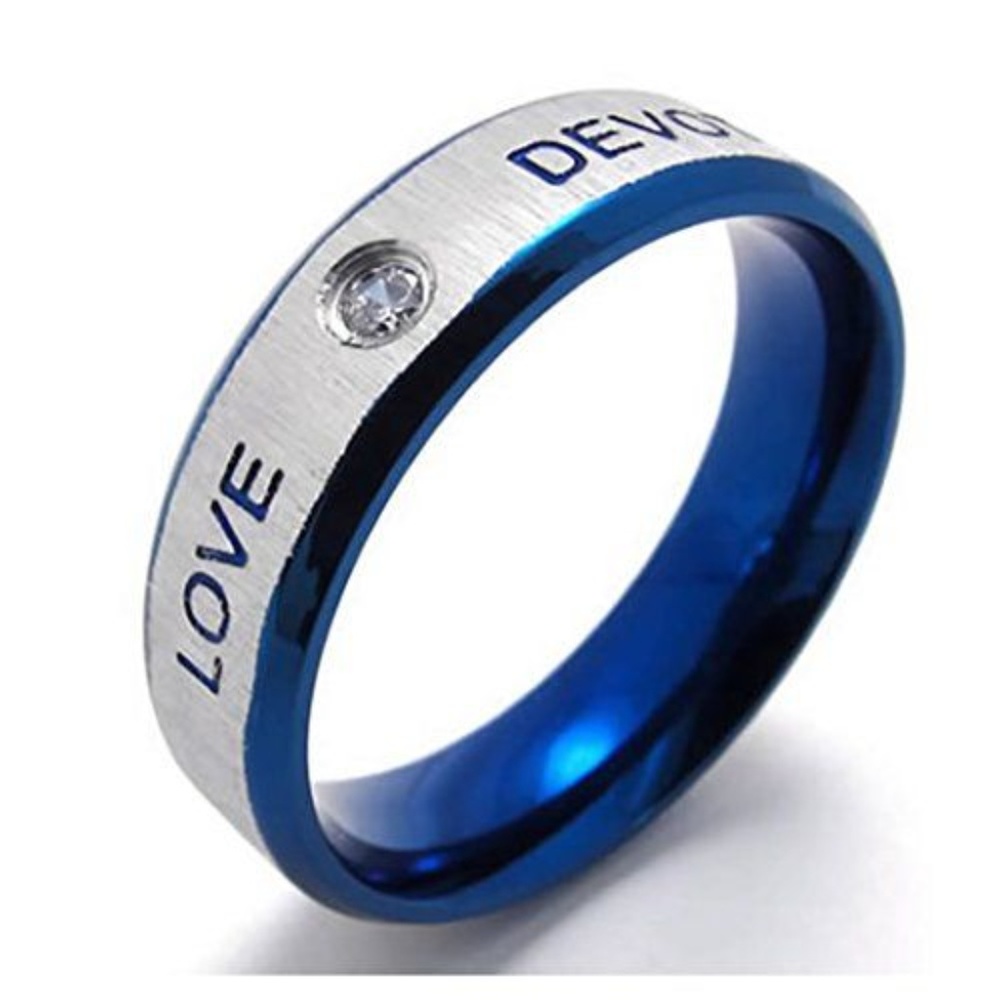 Konov Stainless Steel Love Devotion Ring